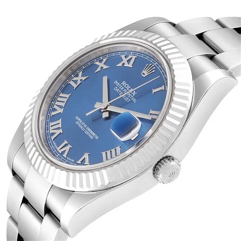 rolex datejust ii blue